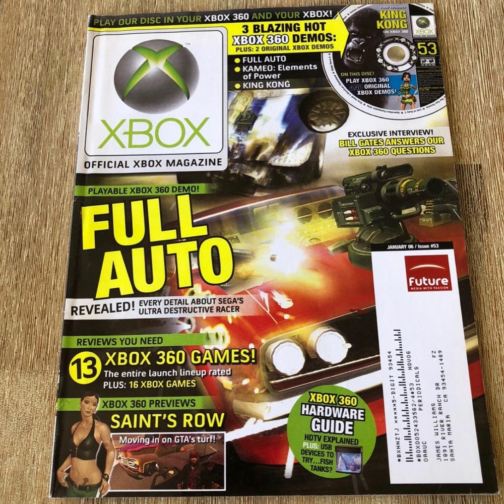 2006 OFFICIAL XBOX Magazine "FULL AUTO", Issue #53